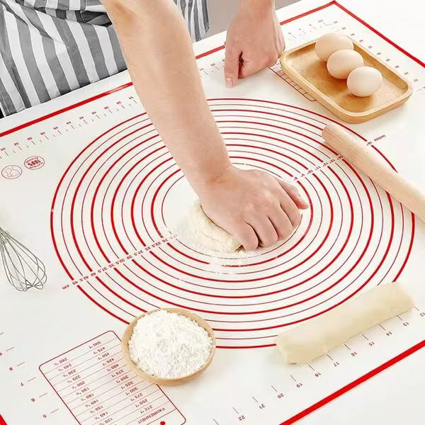 1pc Platinum Silicone Kneading Dough Mat Back To School